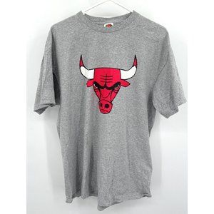 ESPN Radio 1000 Chicago Bulls Fruit of the Loom Gray T Shirt Mens Sz XL